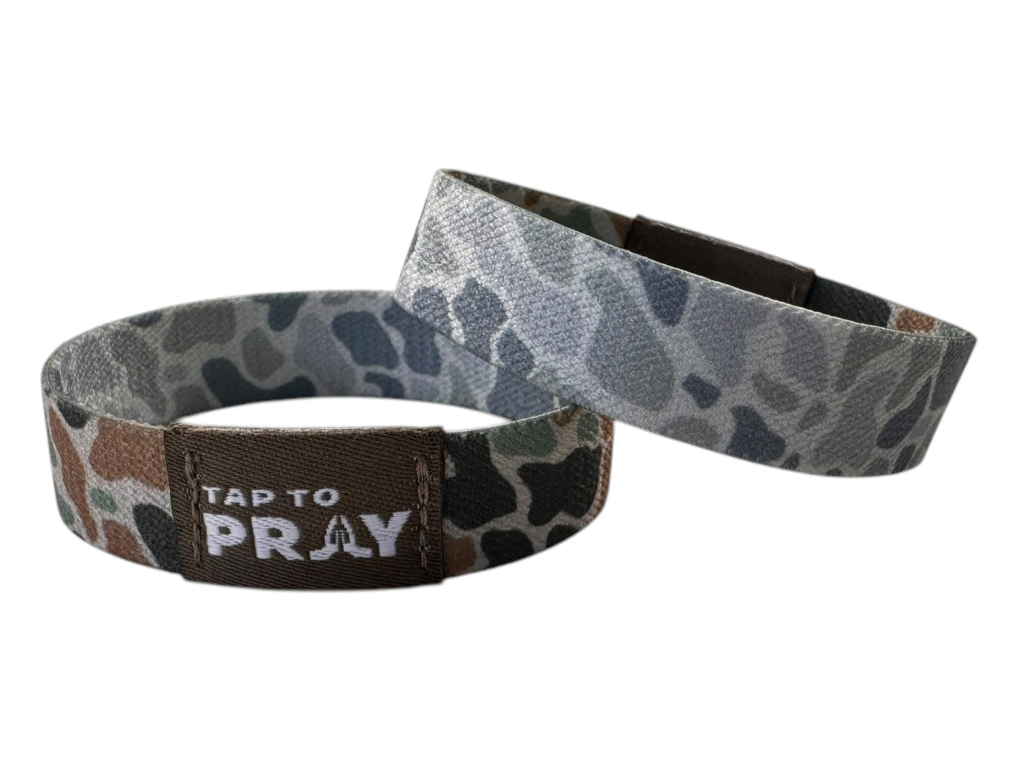 Tap To Pray,Wristband, River Rock Camo, Classic + Sage