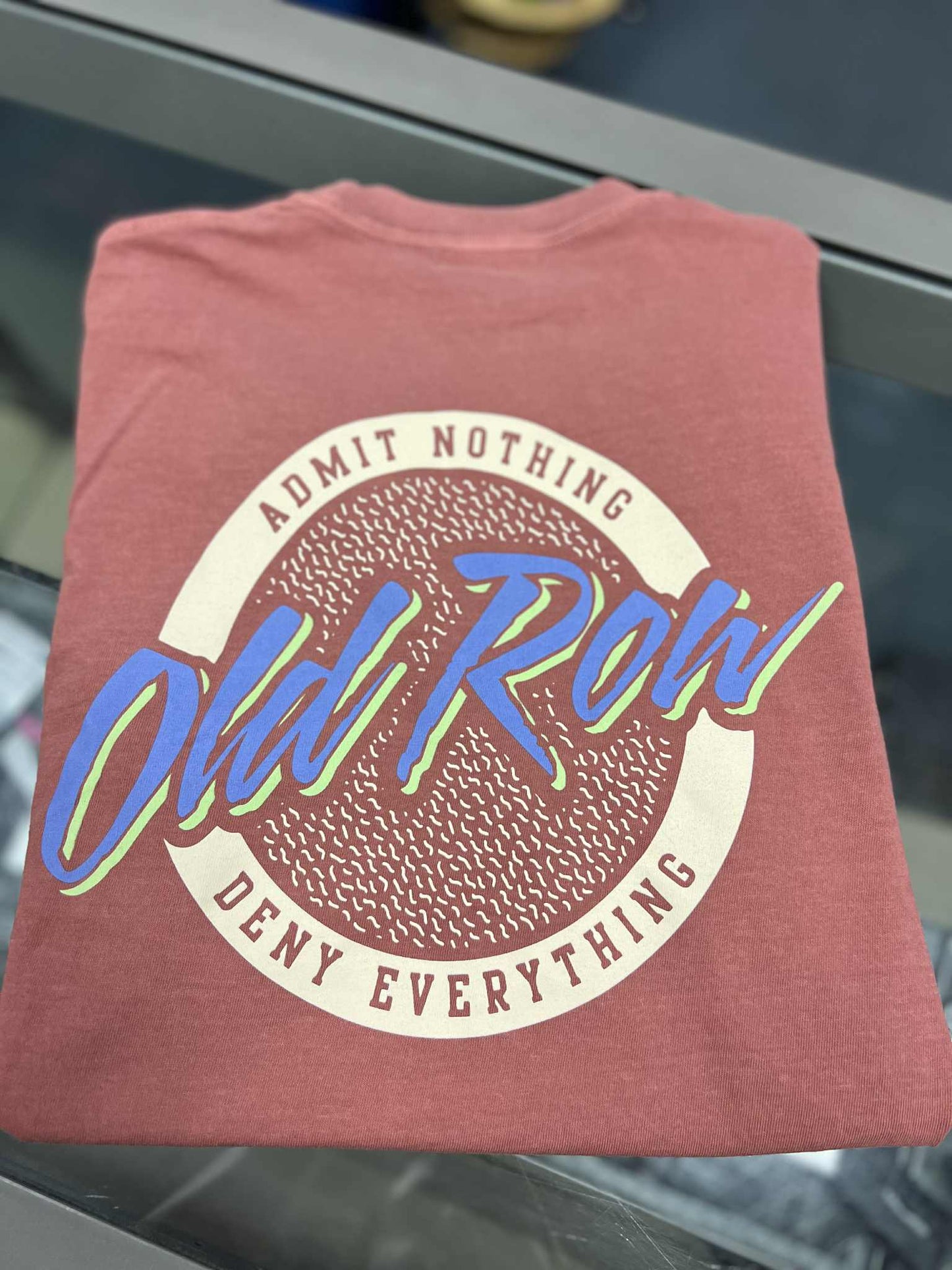 Old Row Circle Logo Pocket Tee Cumin
