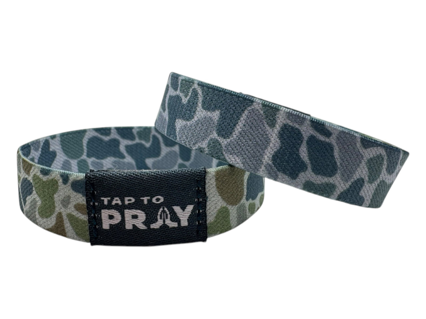 Tap To Pray, Wristband, River Rock Camo, Moss + Slate