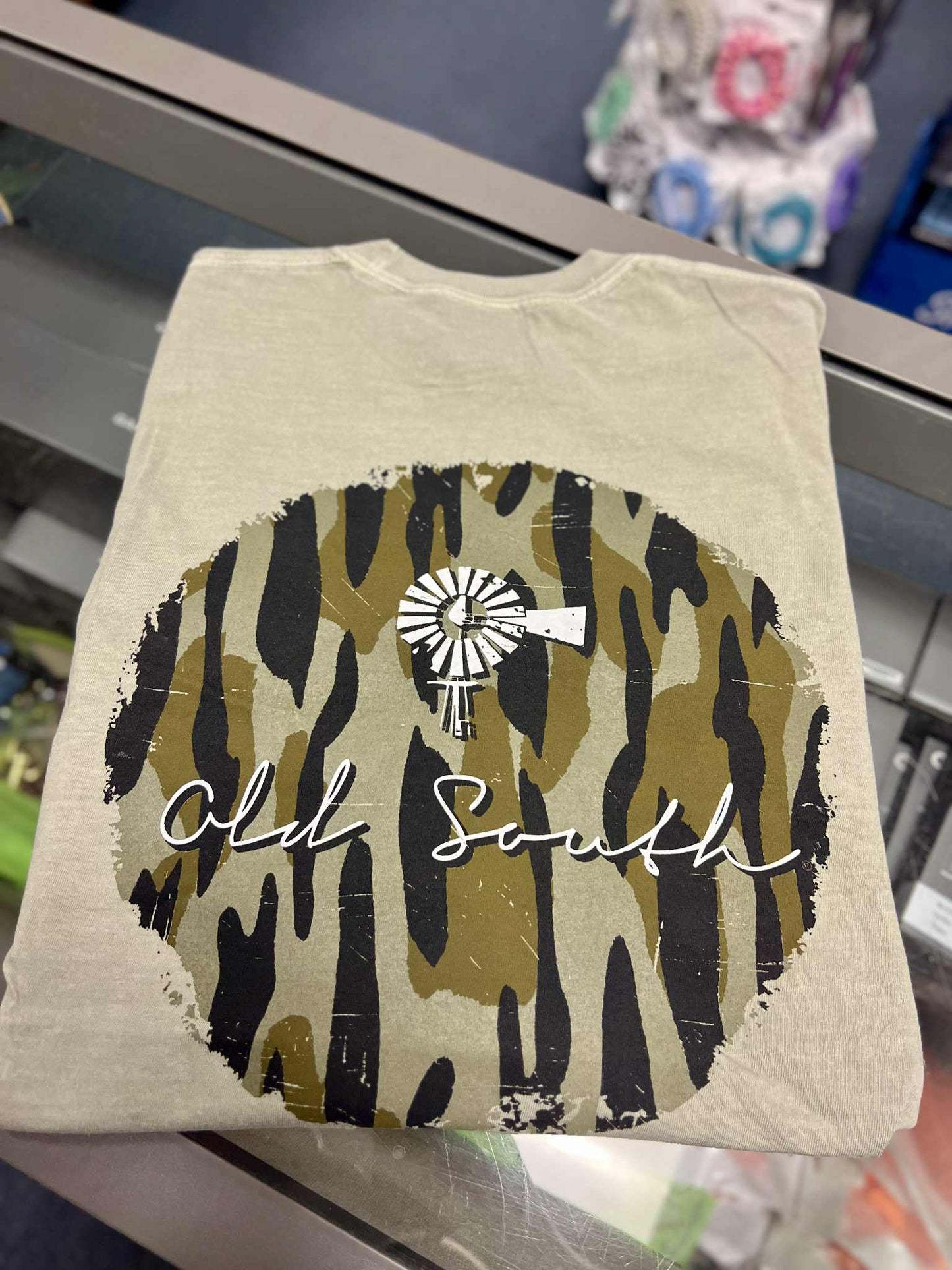 Camo Logo Long Sleeve, Sandstone