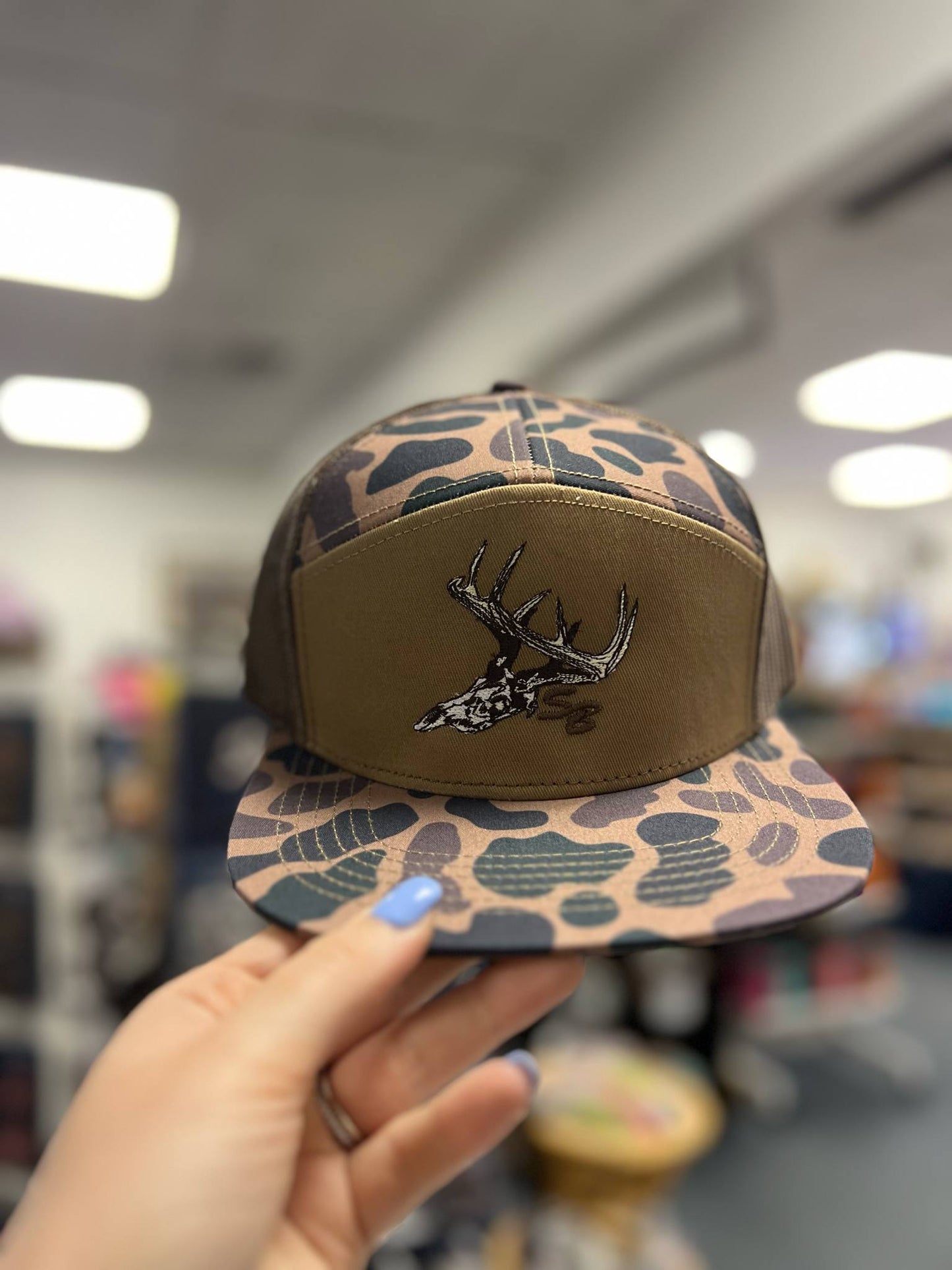 7 Panel Vintage Skull Cap, Delta