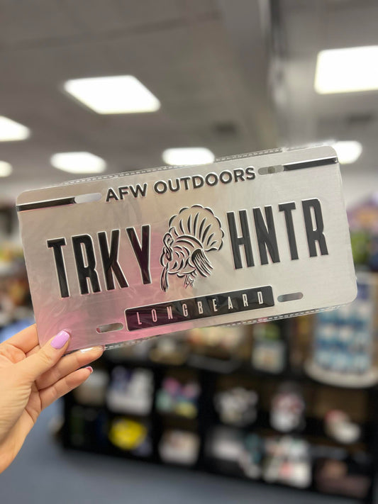 AFW Turkey Hunter License Plate