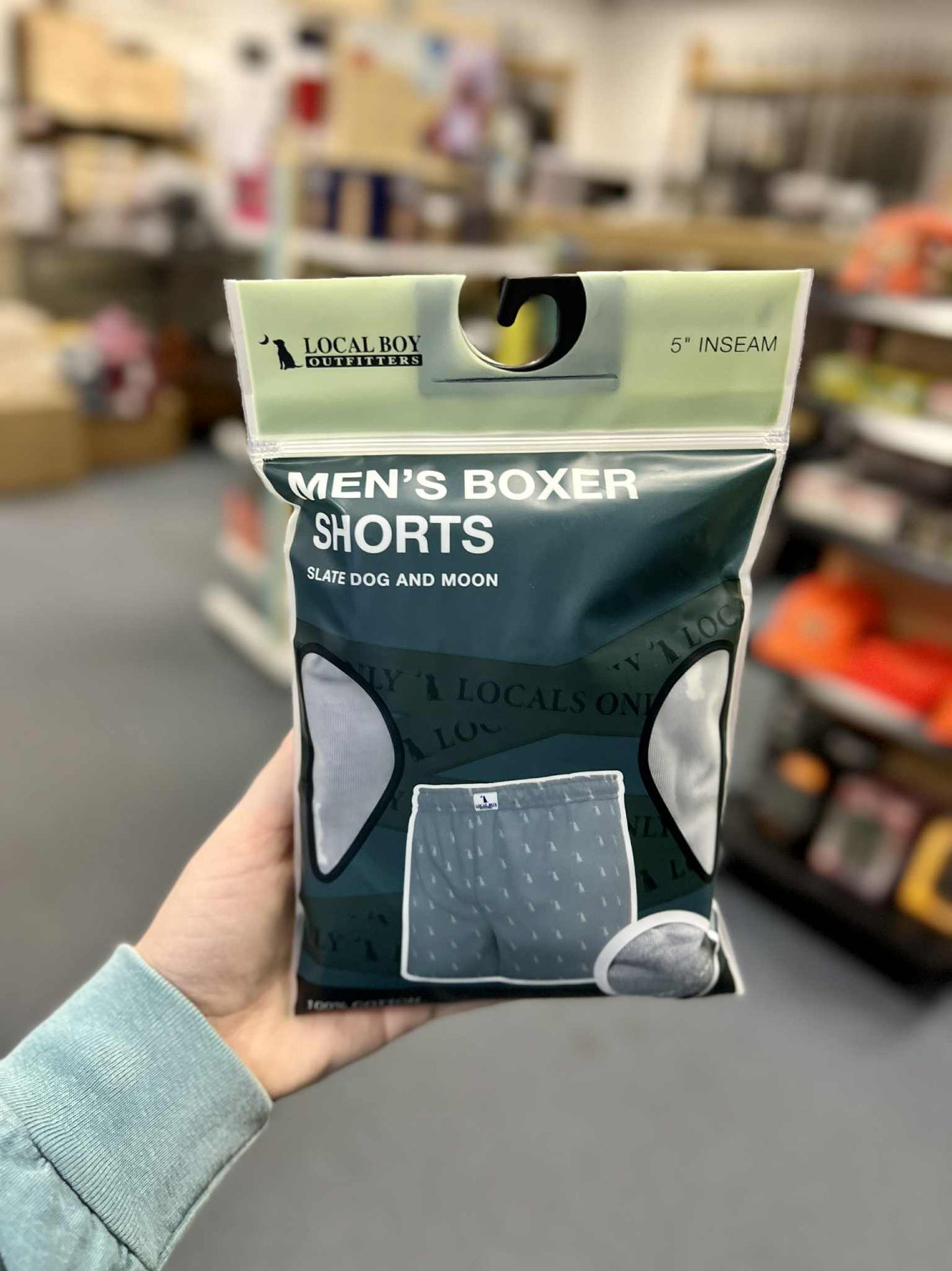 Boxer Shorts, Slate Dog and Moon