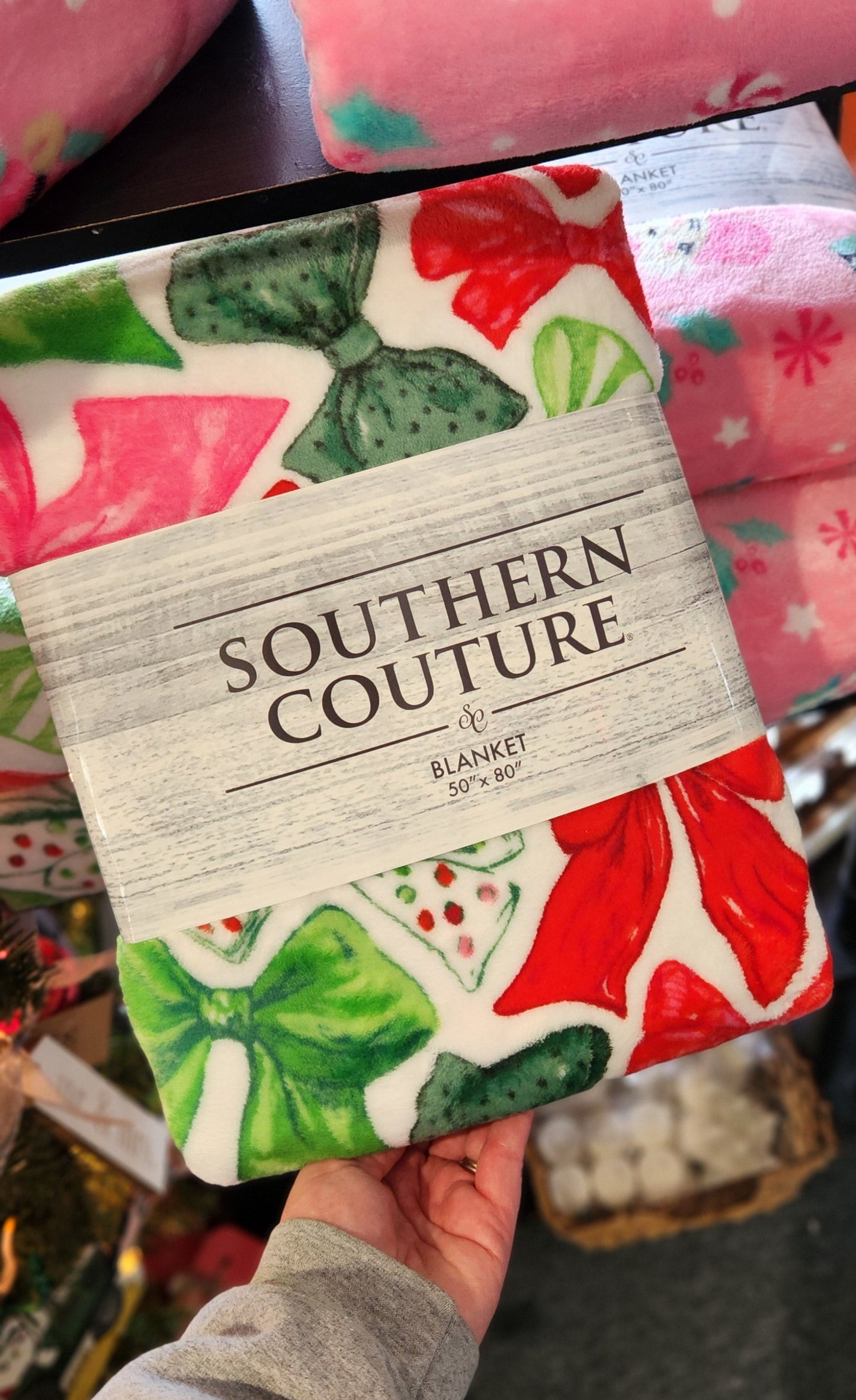 Super Soft Blanket, Christmas Bows