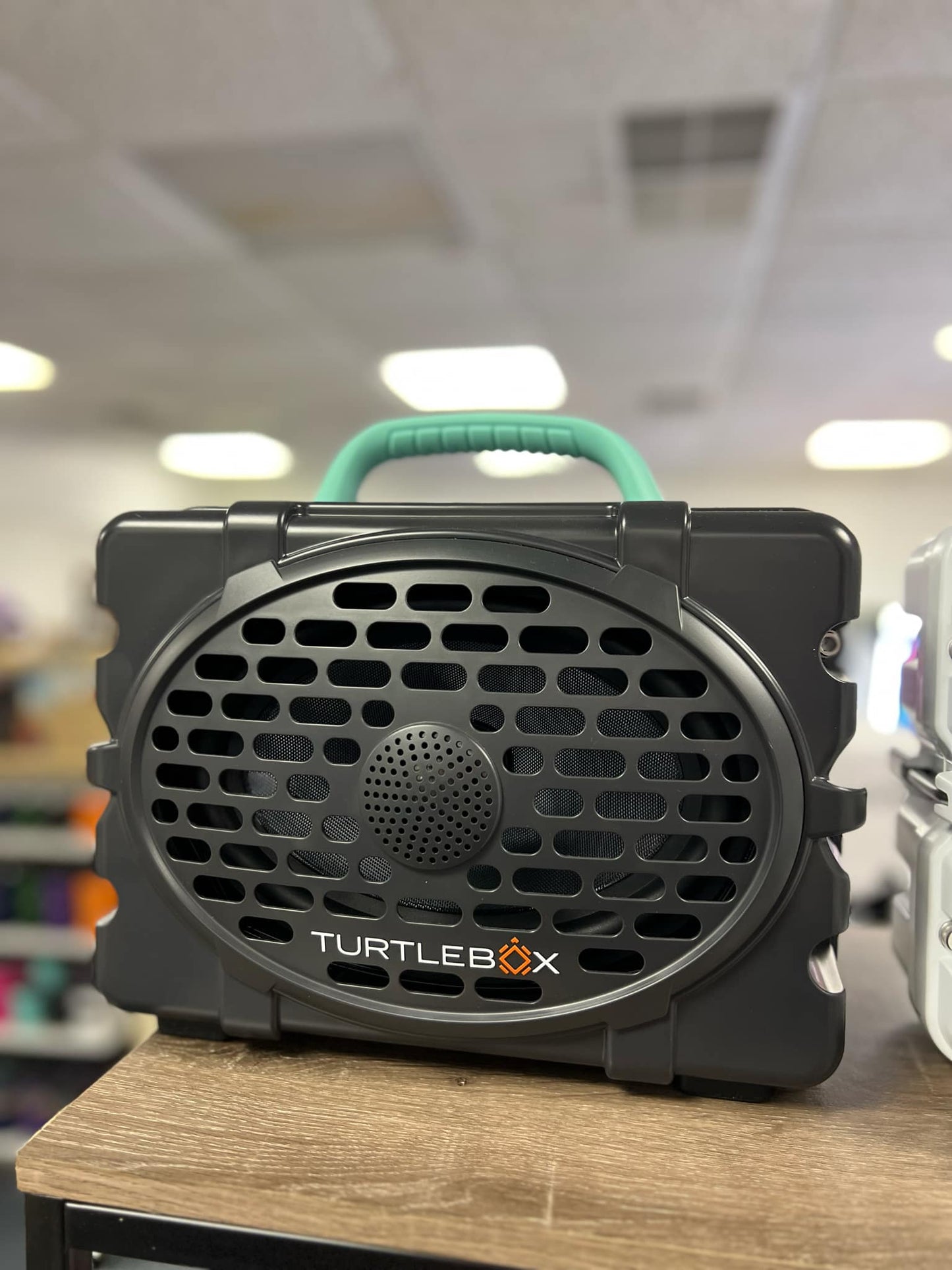 Turtlebox Gen 2 Speaker, Gray/Seafoam Handle