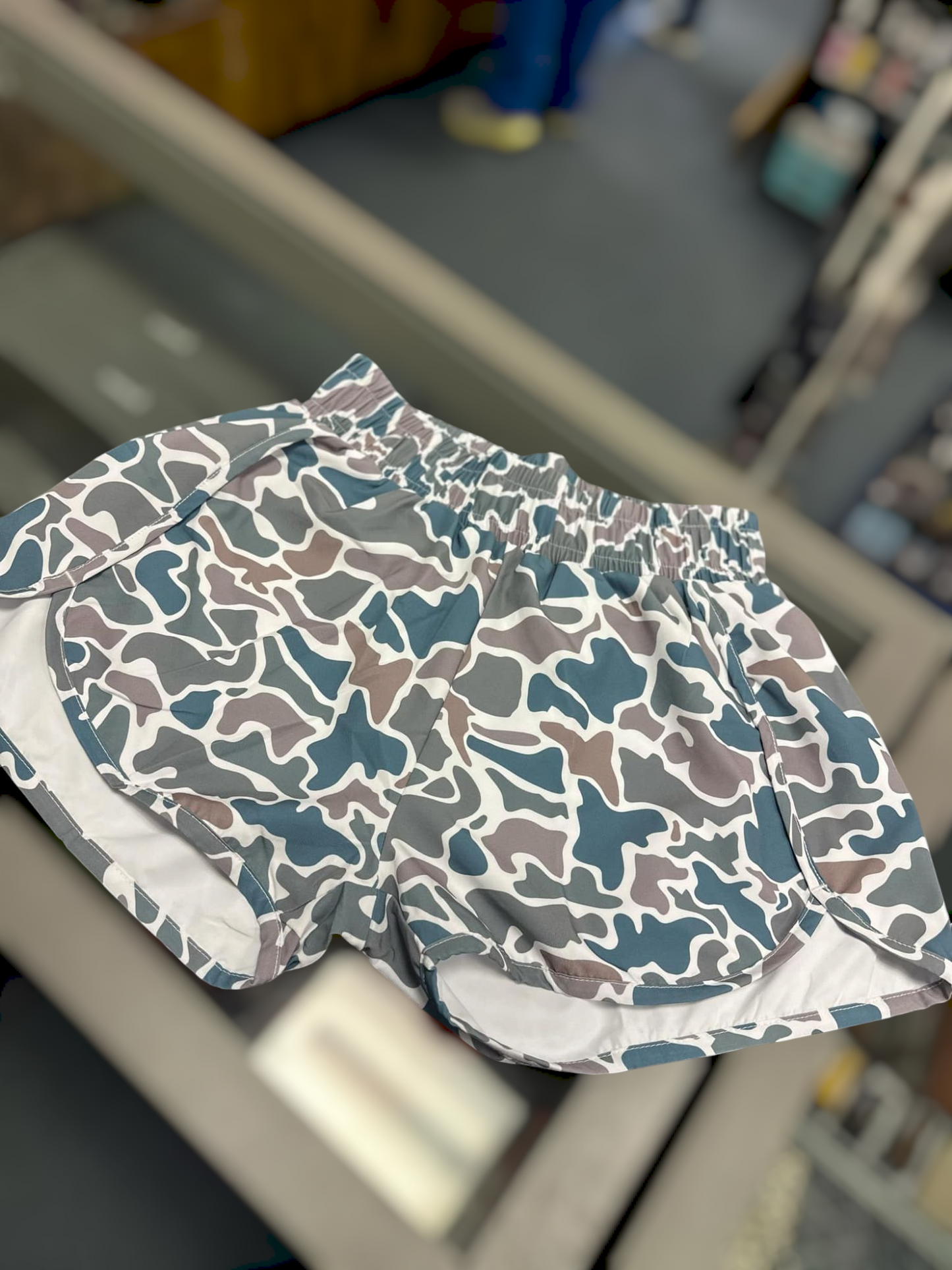 RSO Youth Girls Shorts, Light Duck Camo