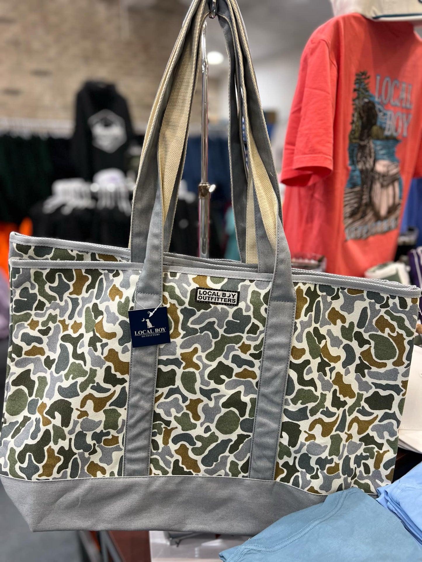 Camo Beach Tote, Localflage Bluff