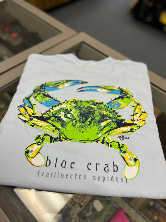 Blue Crab Short Sleeve, Chambray
