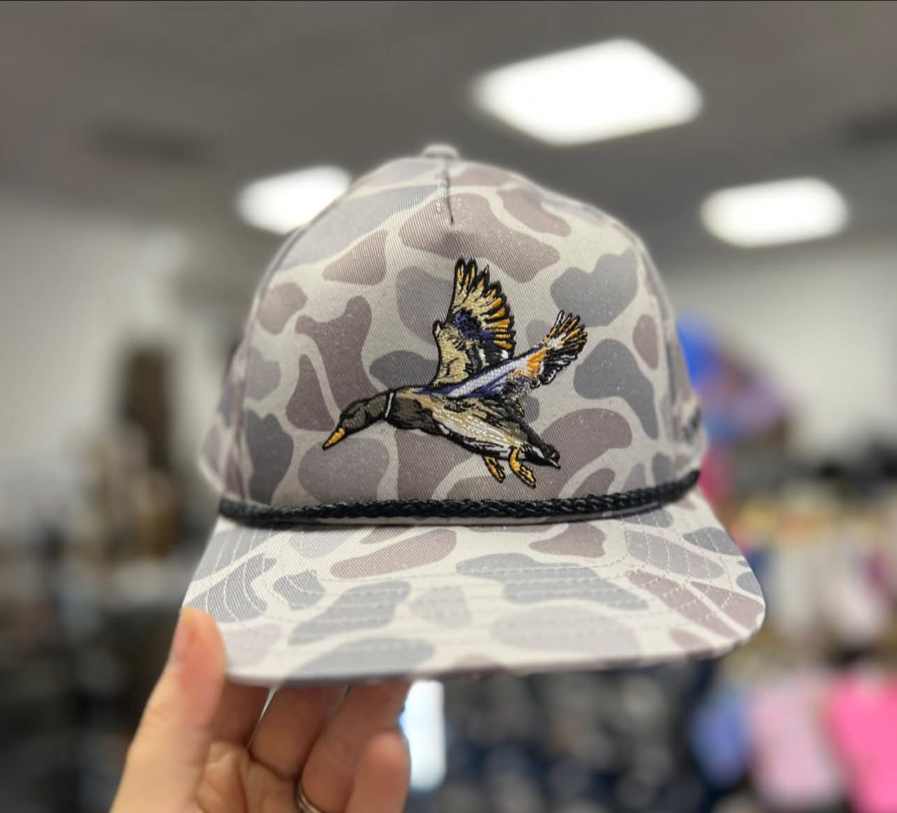 Diving Mallard Cap, Classic Deer Camo