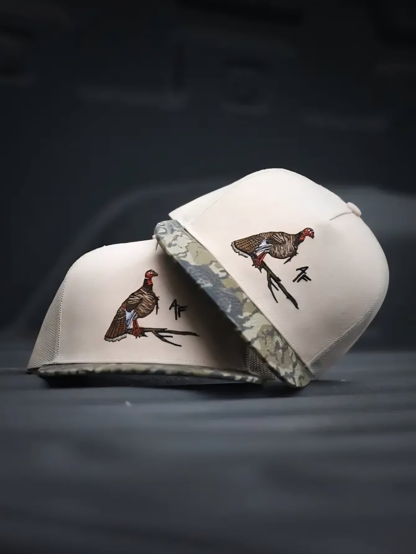 American Fetcher, 5 Panel Roosted Hat, Khaki Treestand