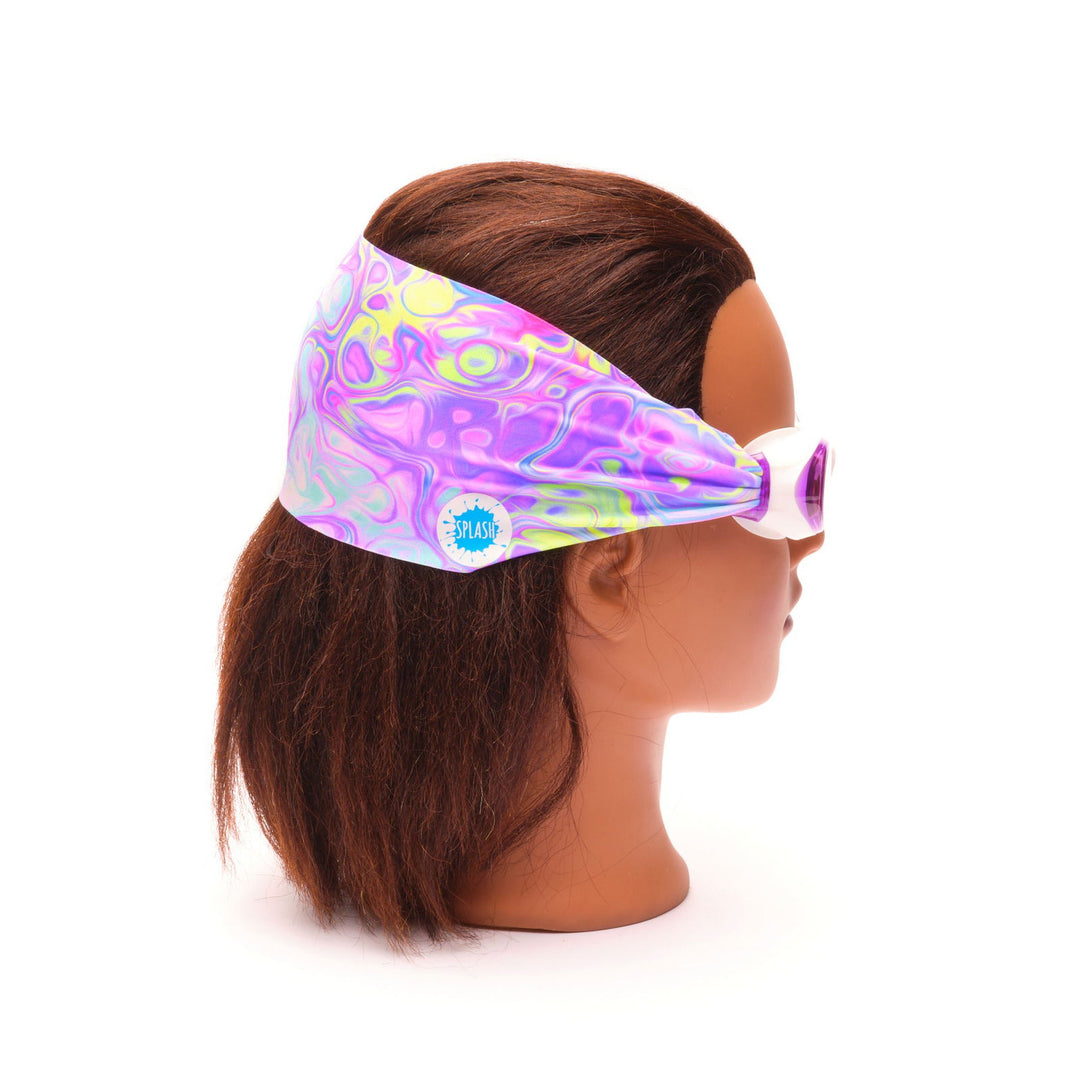 Splash Place Swim Kids Goggles, Pastel Swirl