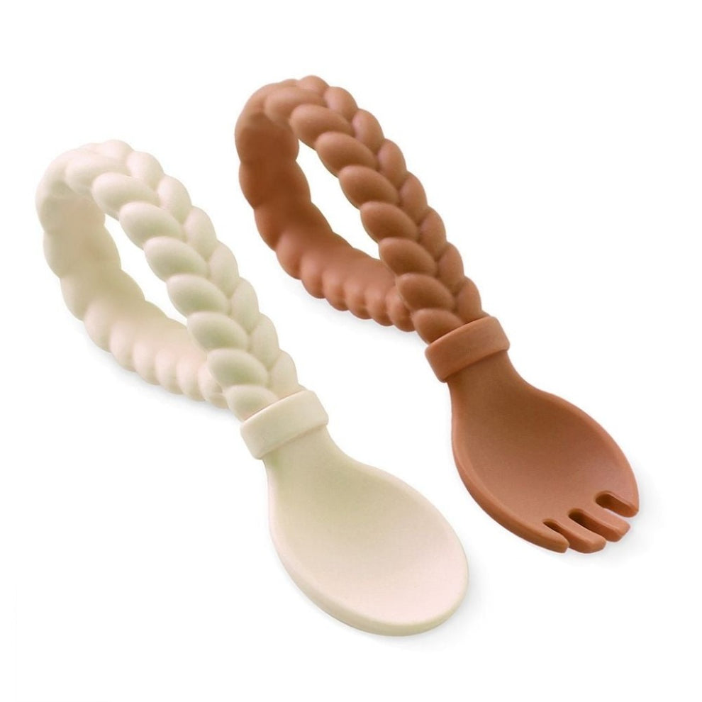 Itzy Sweetie Spoons, Baby Fork + Spoon Set