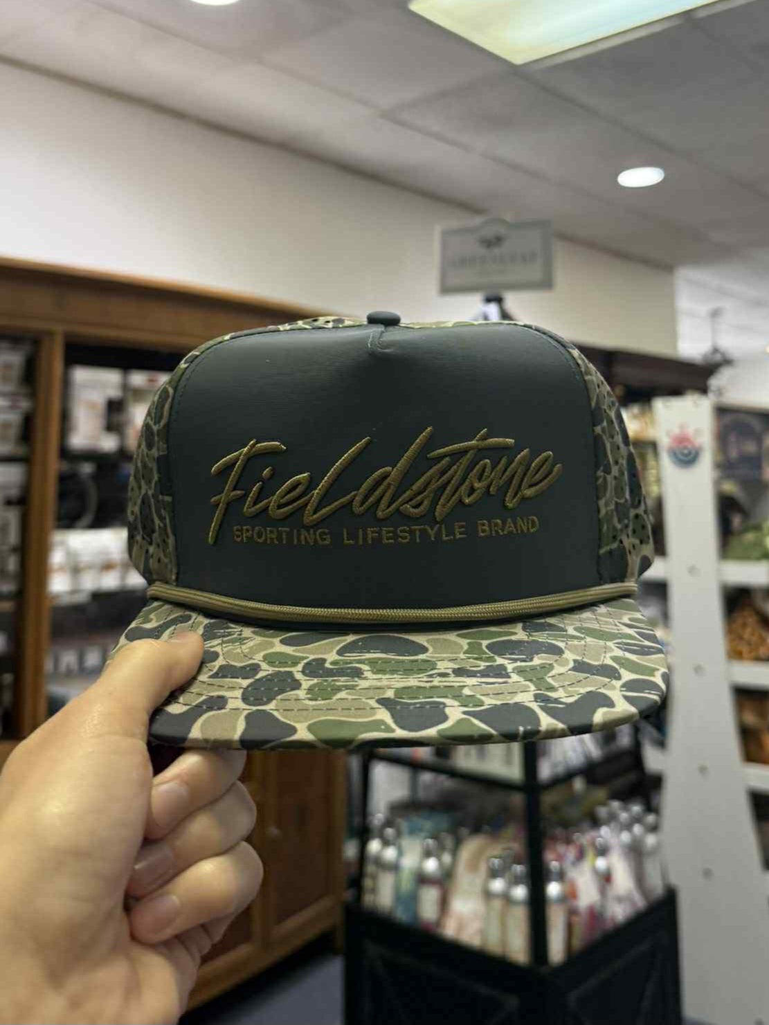 Fieldstone Script Logo Backwoods Bill Hat