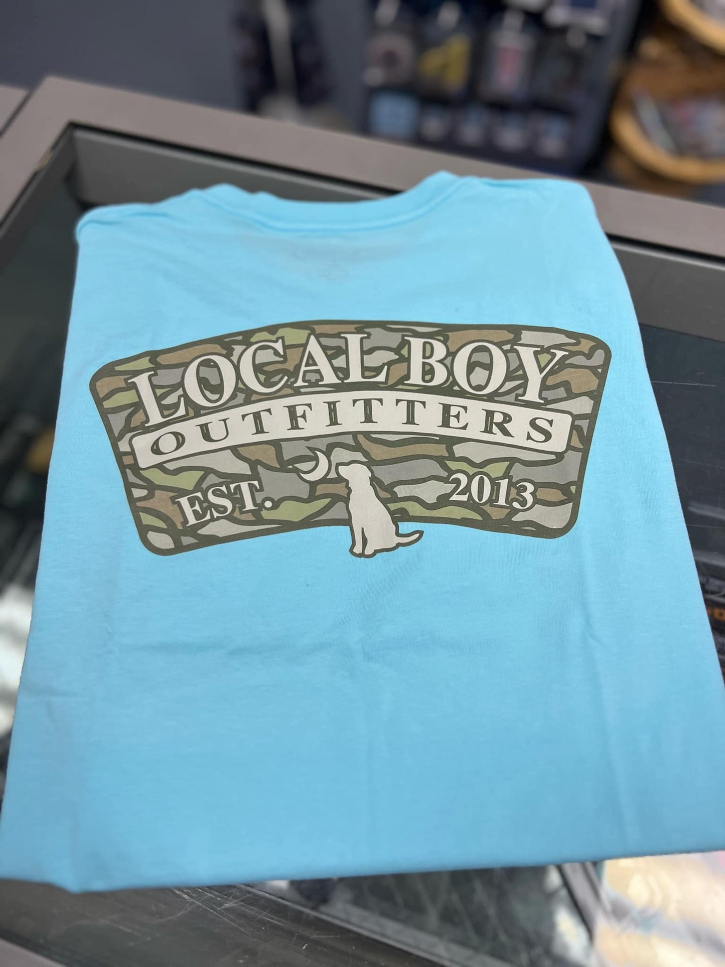 Oak Camo Arch SS Tee, Aqua