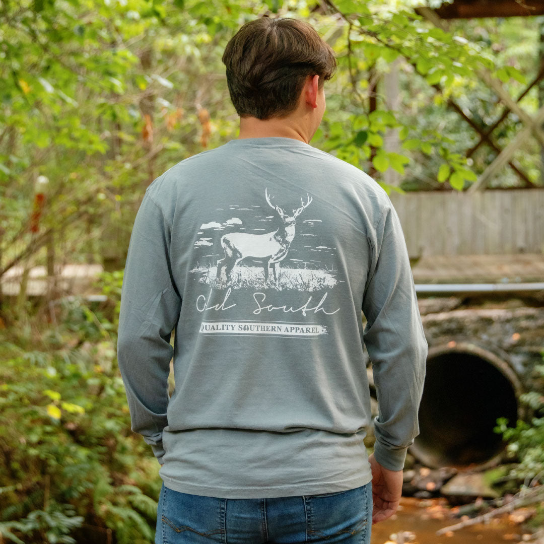 Deer Long Sleeve, Granite