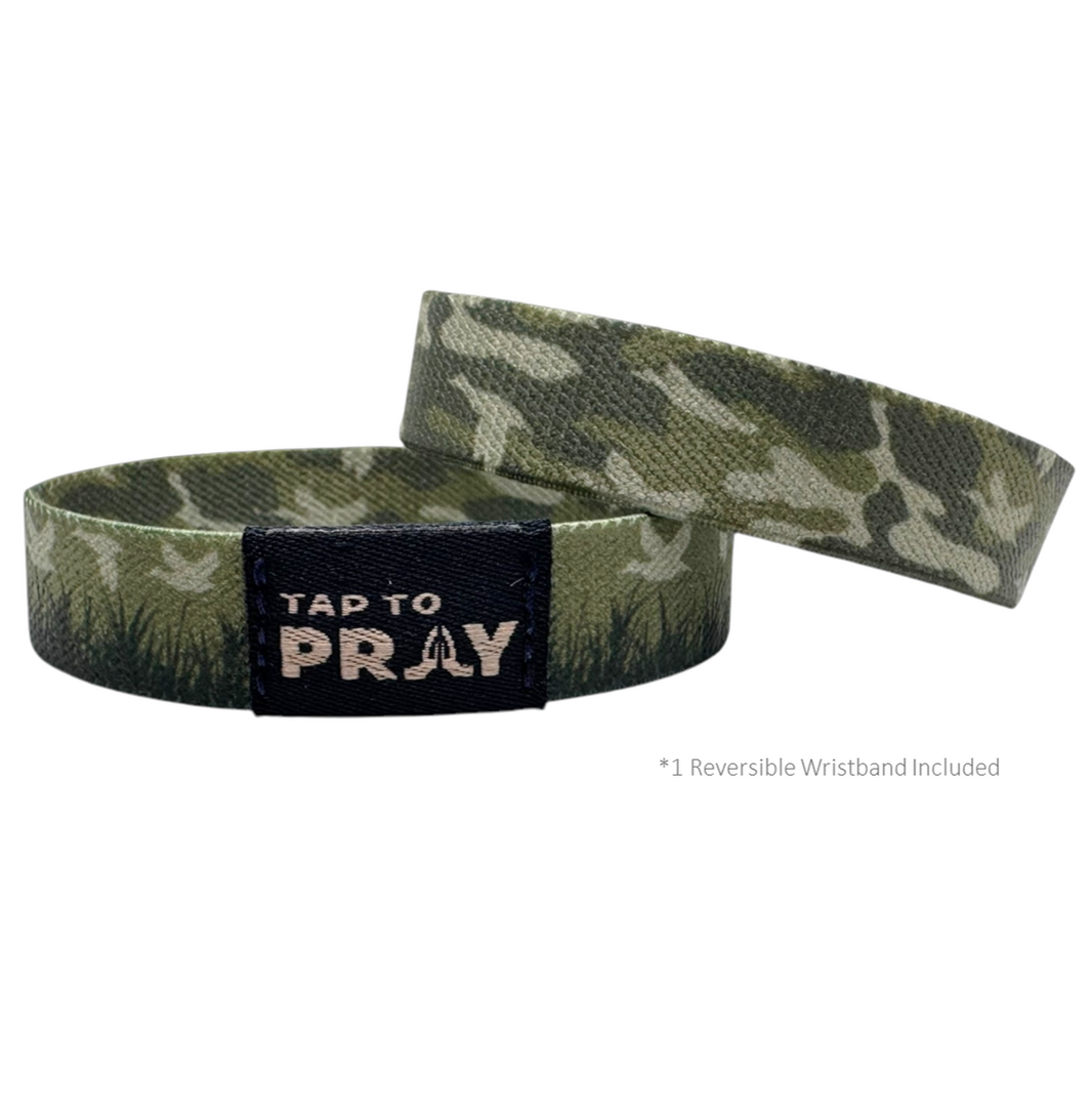 Tap To Pray, Wristband, Watertfowl Camo