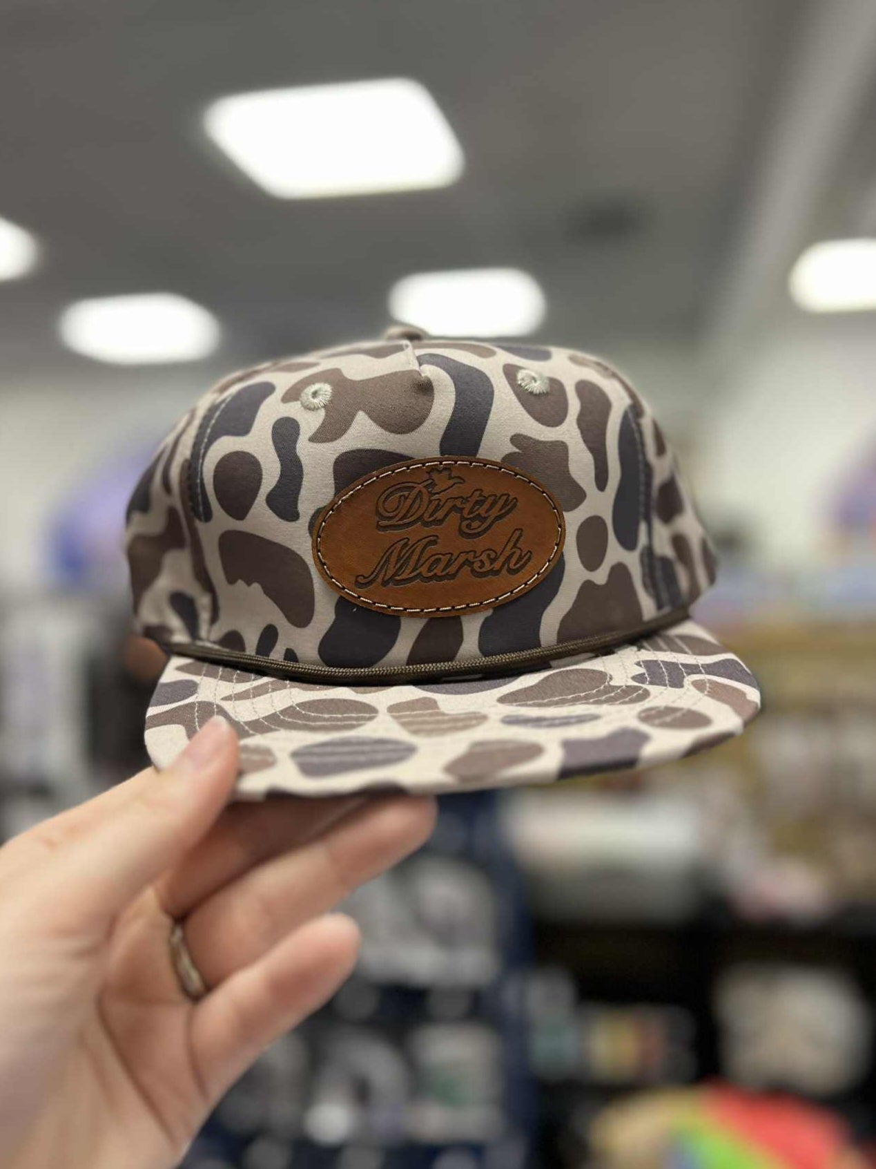 Youth Classic Leather Patch Rope Hat, Slough