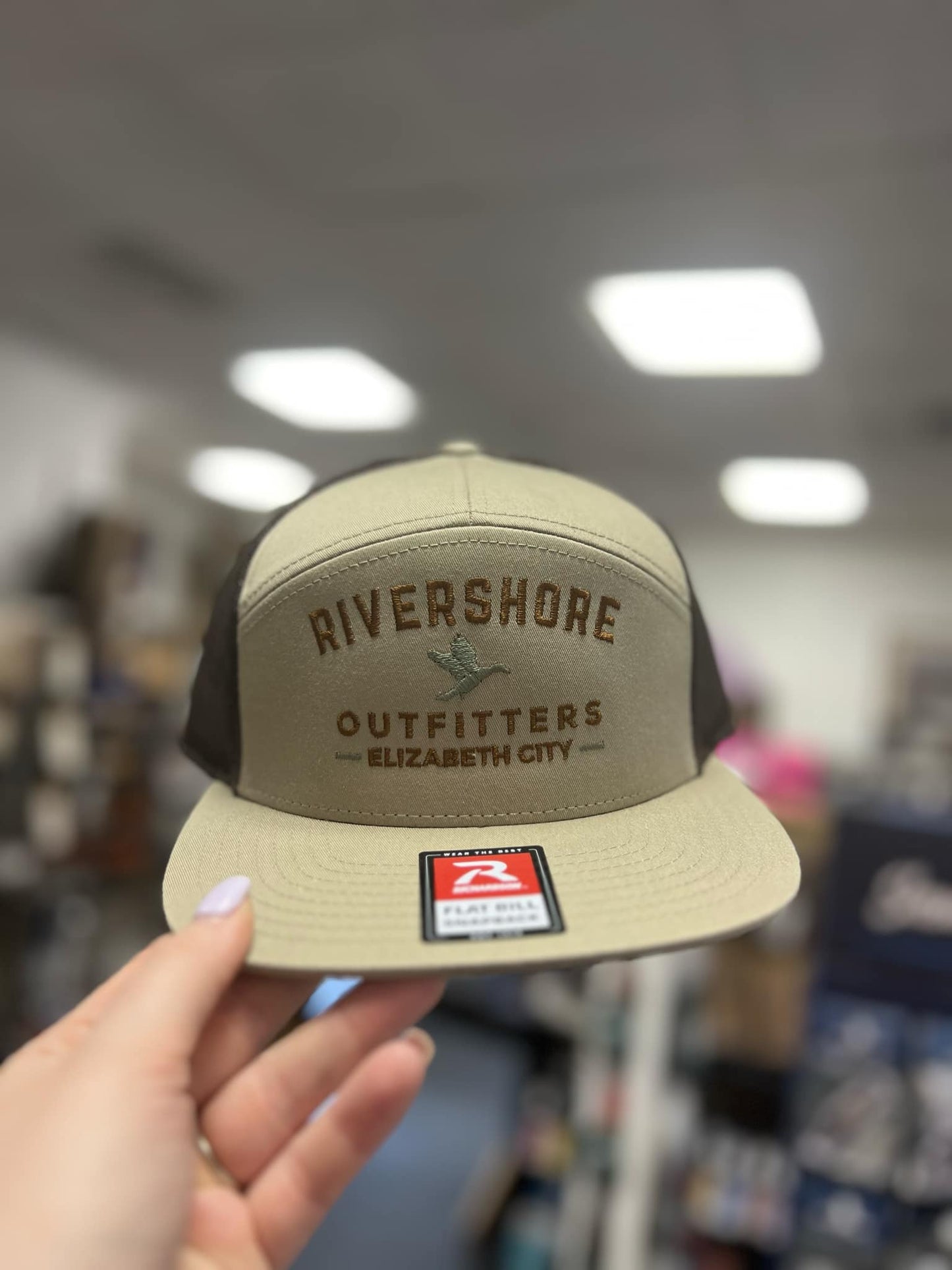 RSO Embroidered Duck 168 Hat, Pale Khaki/Brown