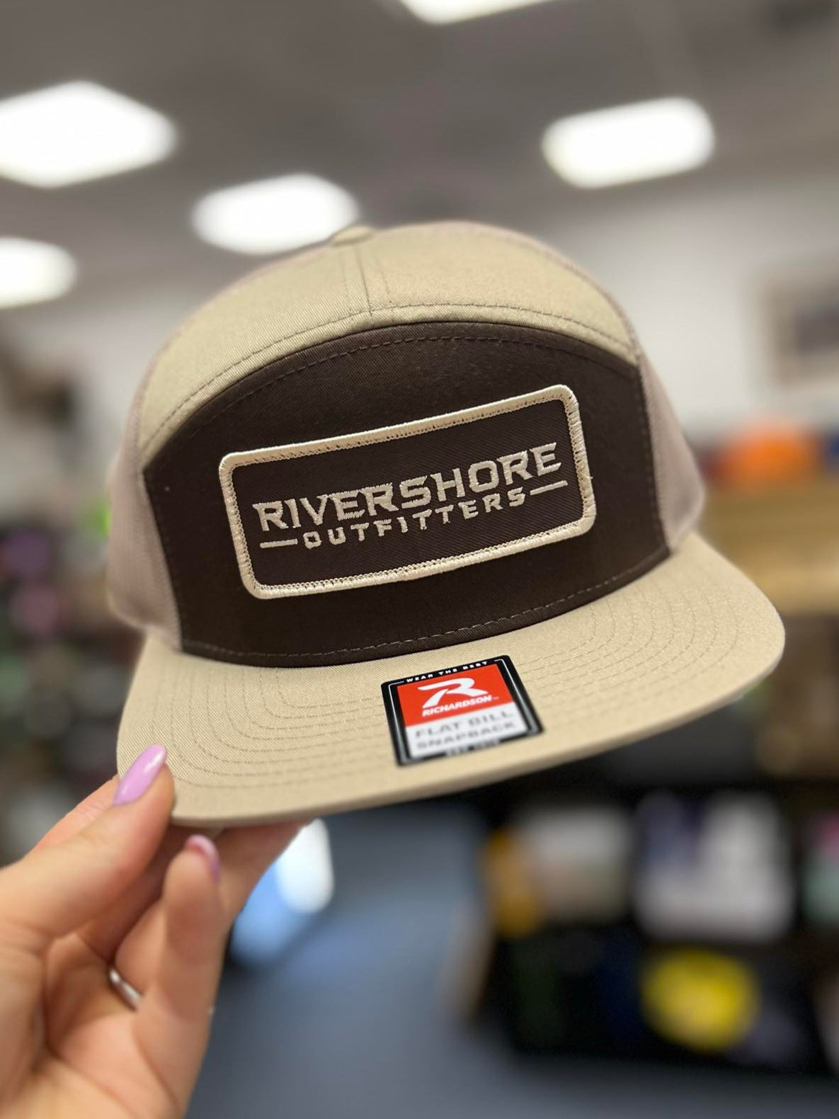 RSO Brown Patch Hat (168 Alternating Brown/Khaki)