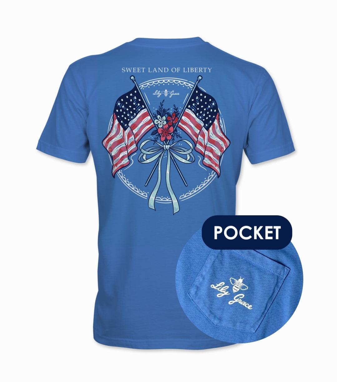 Patriotic Bow Short Sleeve