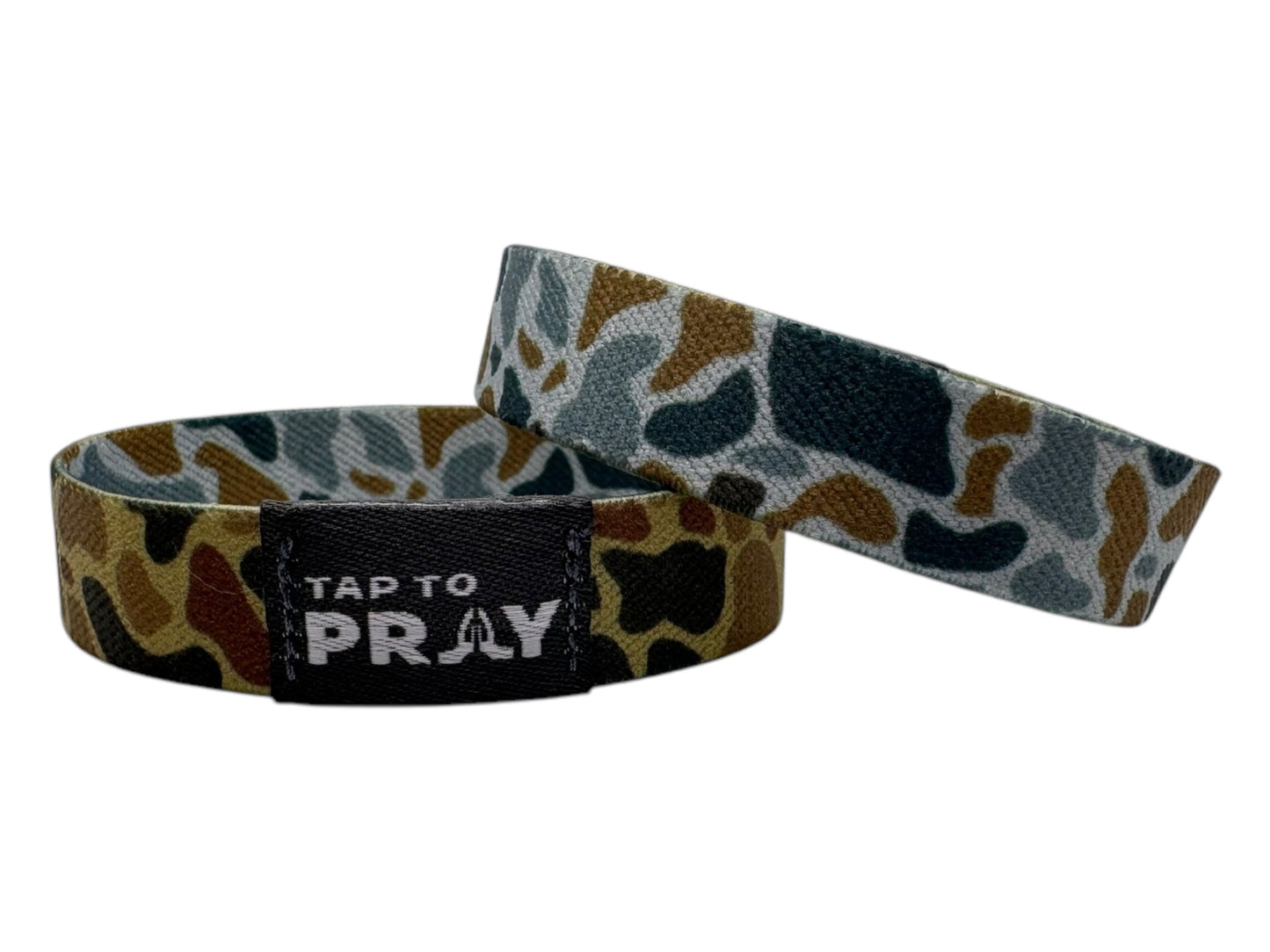 Tap To Pray, Wristband, River Rock Camo, Sahara + Copper