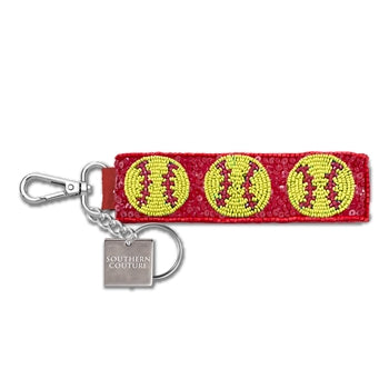 Beaded Keychain, Softball