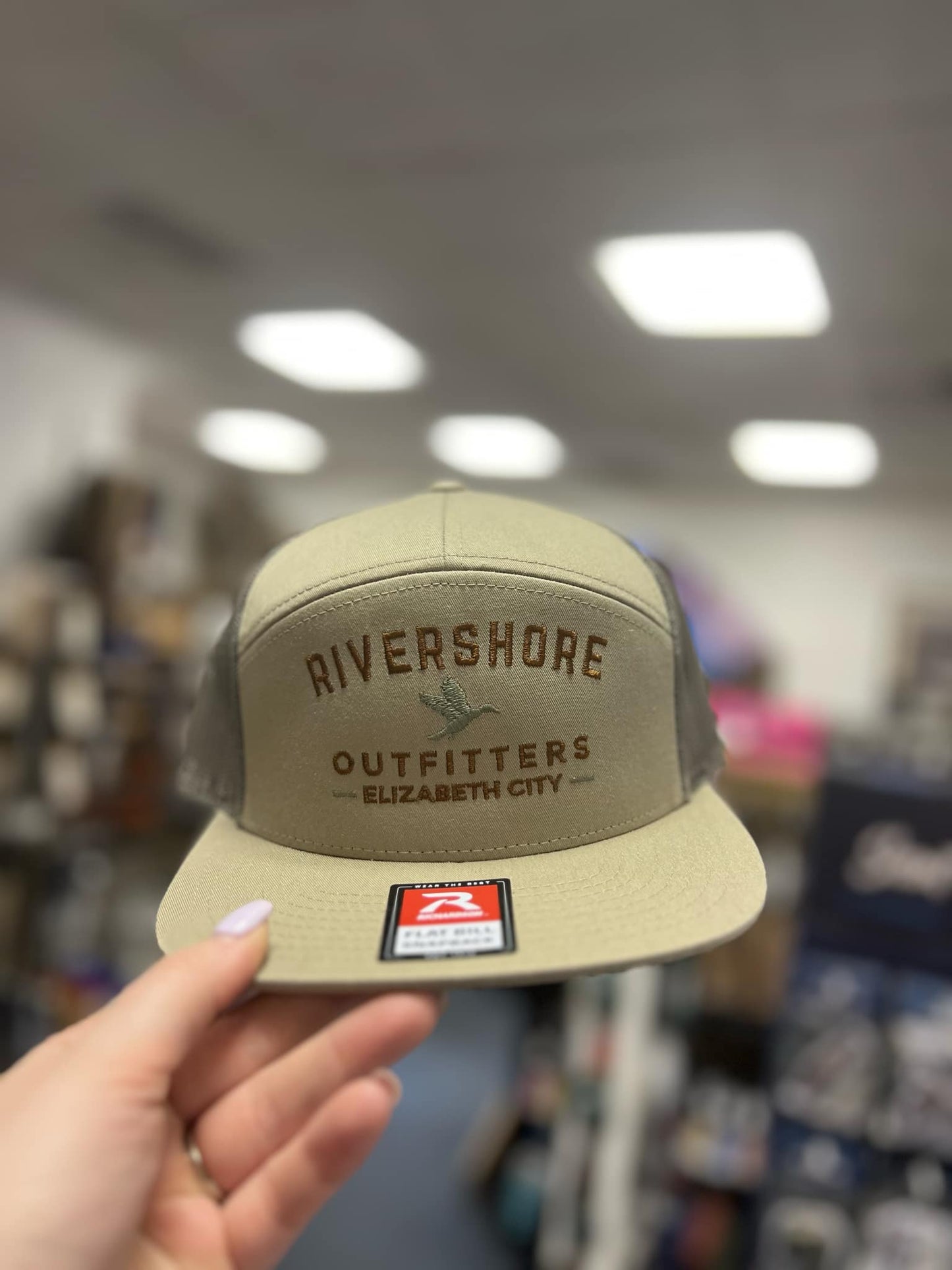 RSO Embroidered Duck 168 Hat, Pale Khaki/Loden