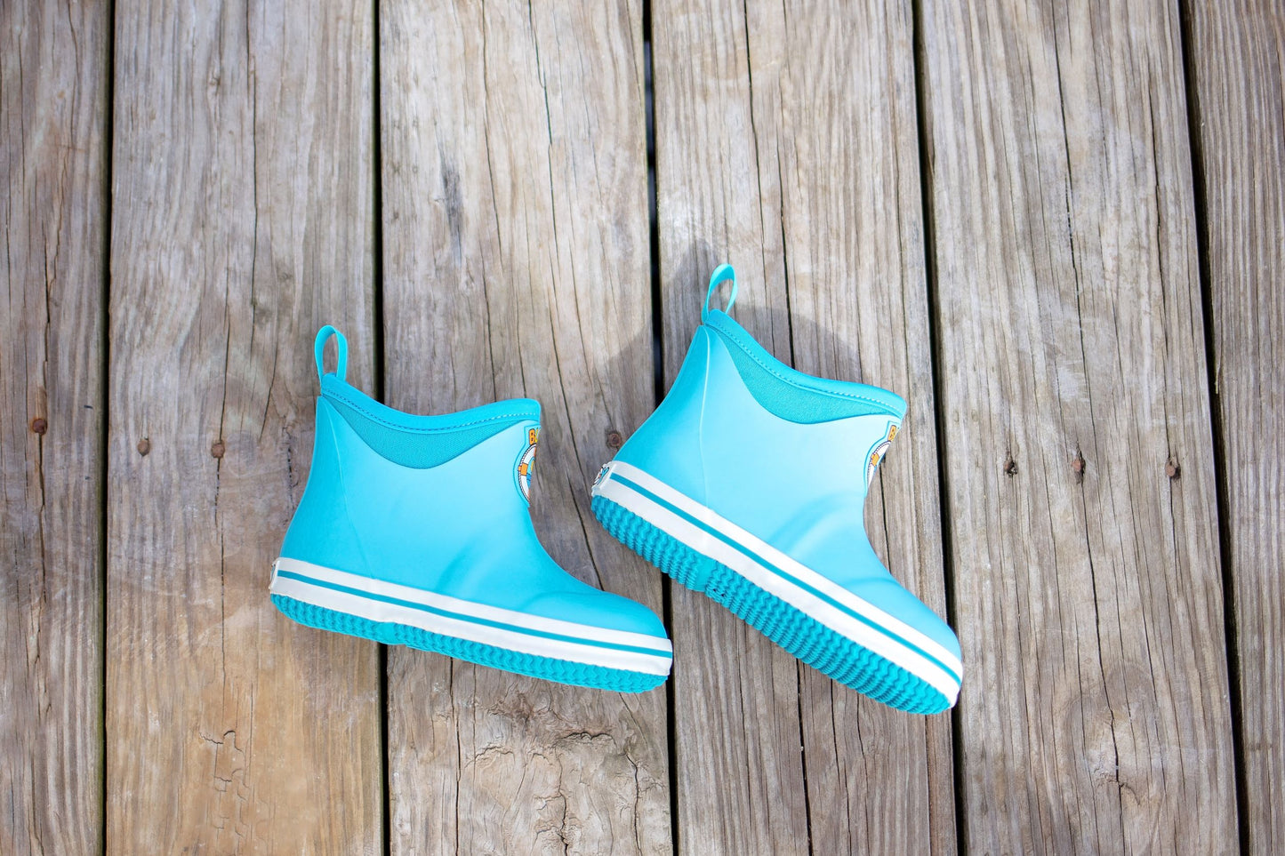Kids Turquoise Buoy Boots
