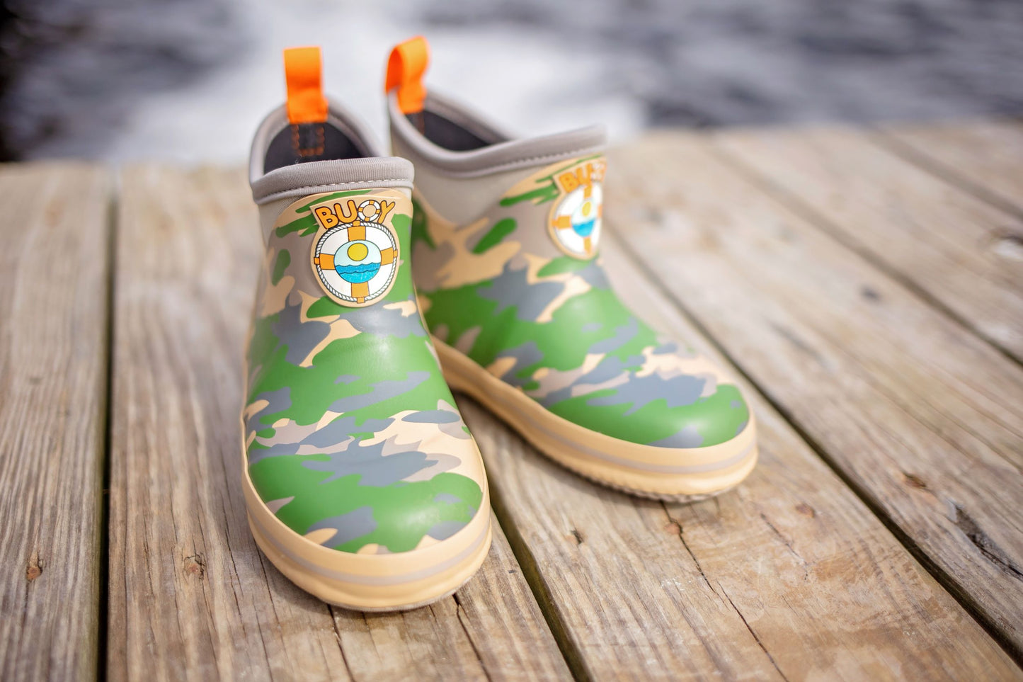 Kids Army Camo Buoy Boots