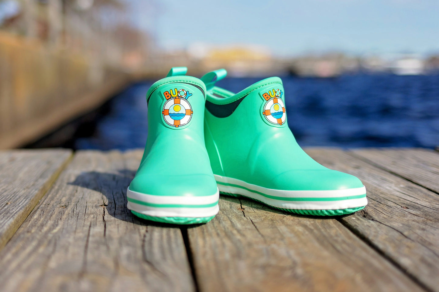 Kids Seafoam Buoy Boots