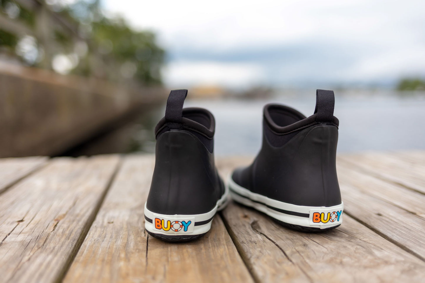 Kids Black Buoy Boots