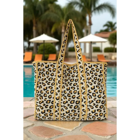 The Wild One Cheetah Print Tote Bag