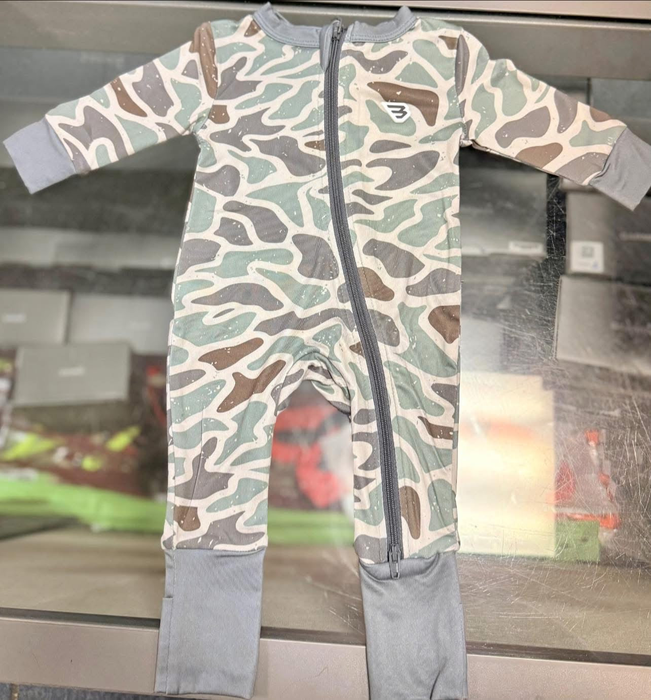Burlebo Baby Zip Up, Retro Duck Camo