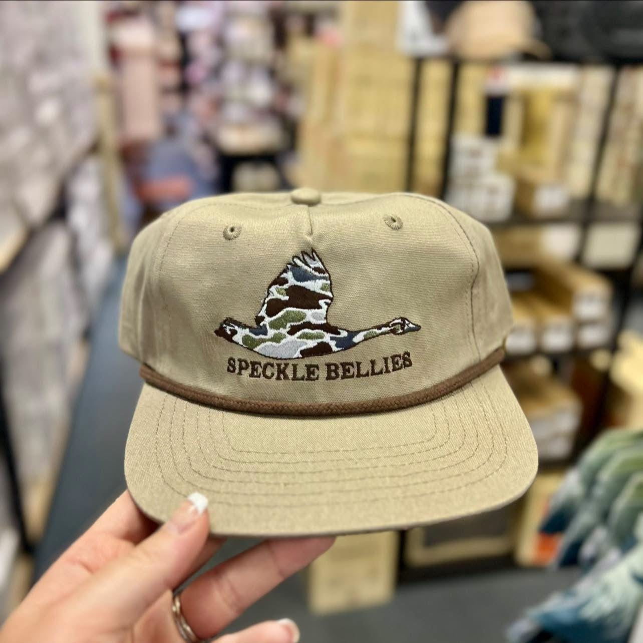 SB Duck Camo Goose Locked In Rope Hat, Gumbo