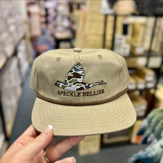 SB Duck Camo Goose Locked In Rope Hat, Gumbo