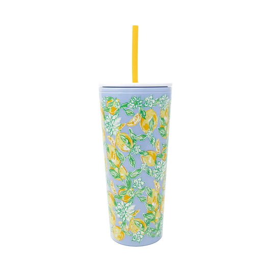 Tumbler W/ Straw, Make Lemonade