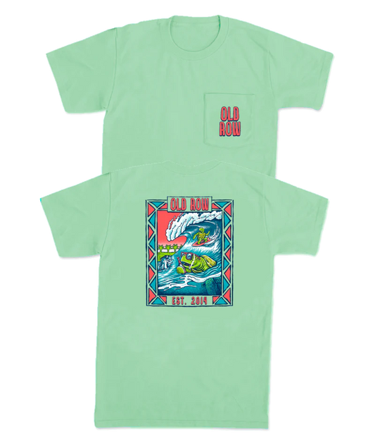 Old Row, Surfin' Turtles Pocket Tee, Island Reef