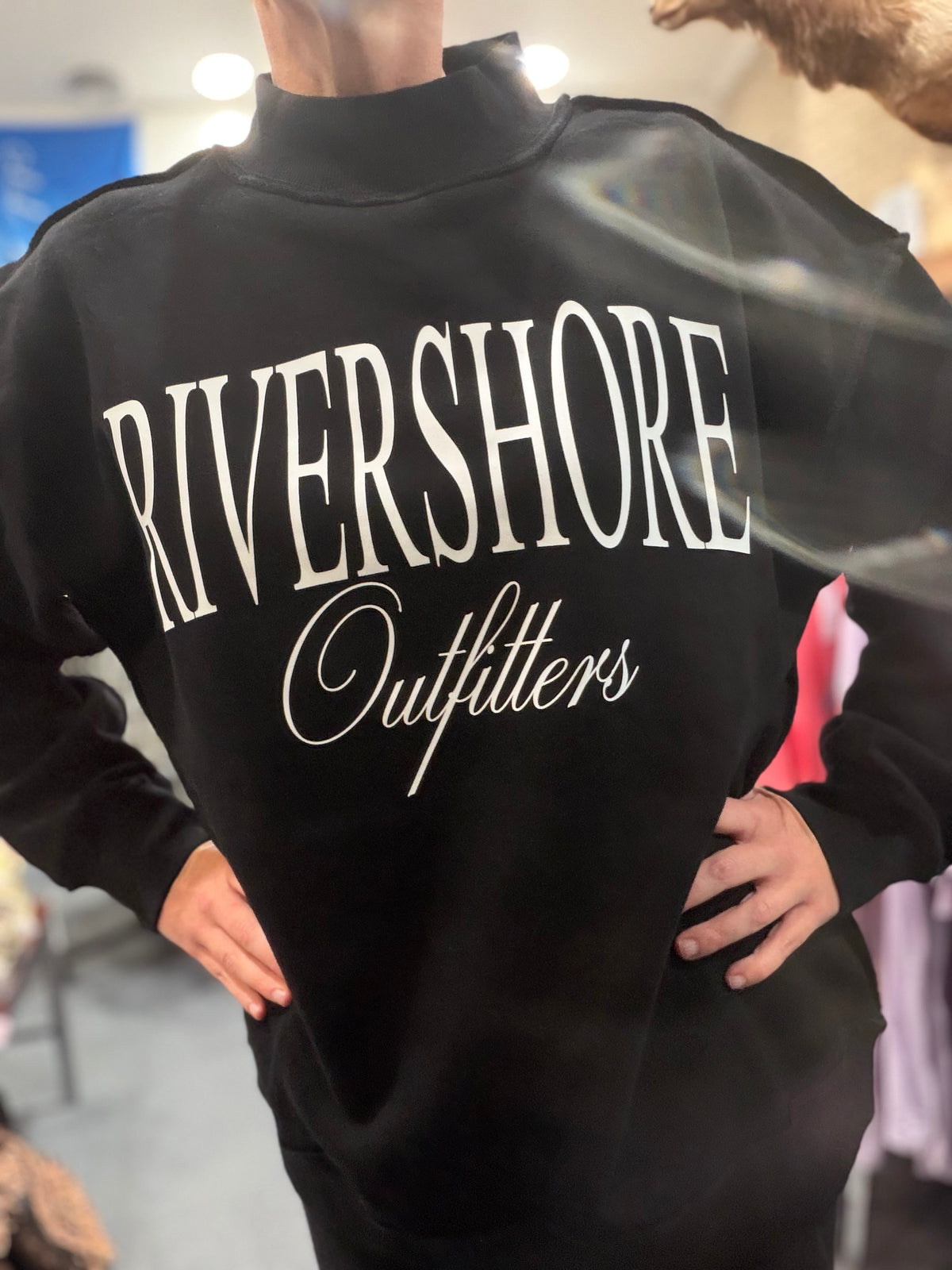 RSO Mockneck Sweatshirt, Black
