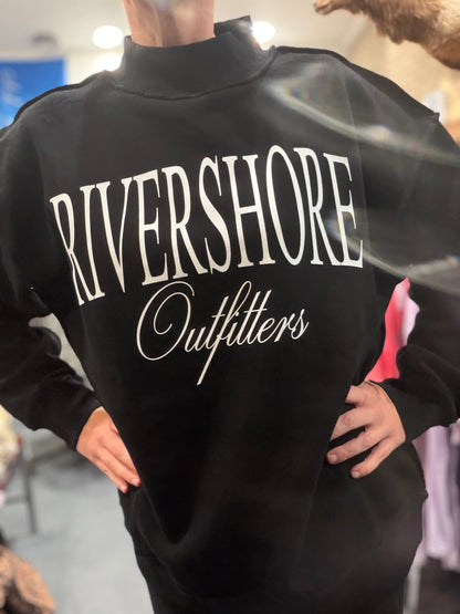 RSO Mockneck Sweatshirt, Black