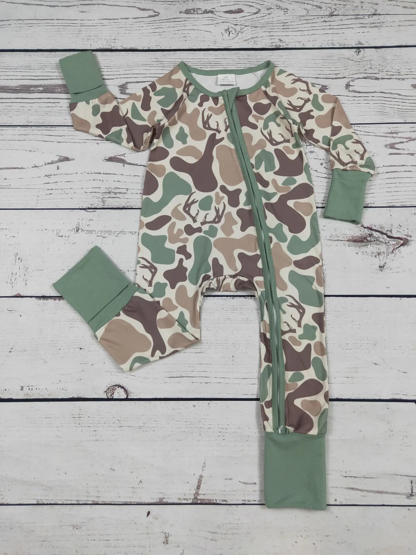 Deer Hunting Camoflauge Baby Zippy