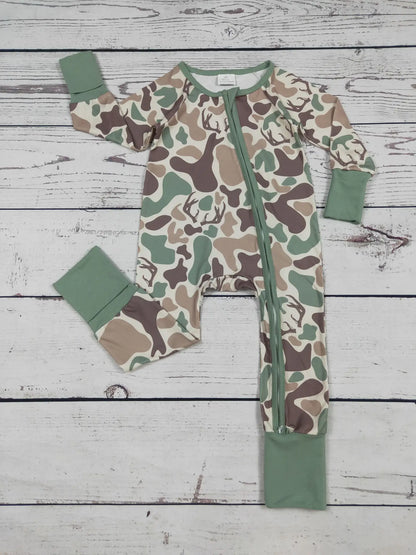 Deer Hunting Camoflauge Baby Zippy