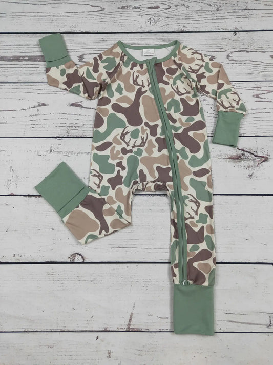 Deer Hunting Camoflauge Baby Zippy