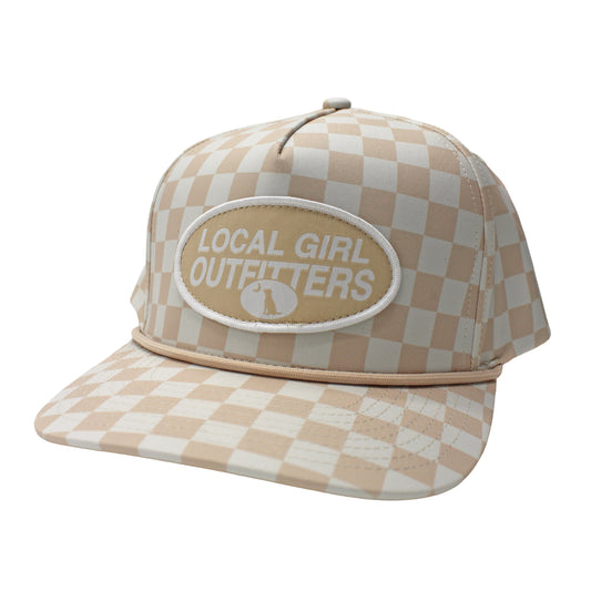 Local Girl LG Modern Oval Rope Hat