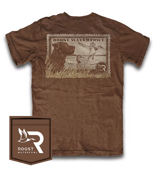Roost Brown Lab Stamp Short Sleeve