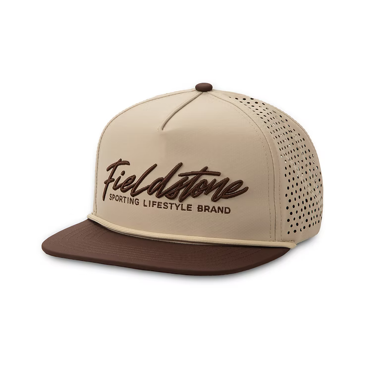 Fieldstone Brown Bill Full Logo Performance Hat (RH-292)
