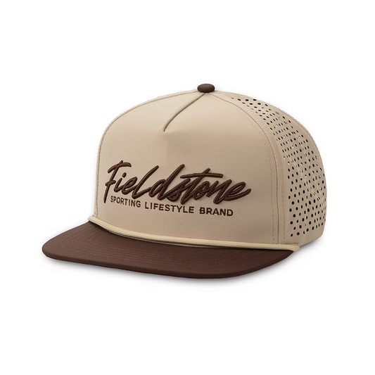 Fieldstone Brown Bill Full Logo Performance Hat (RH-292)