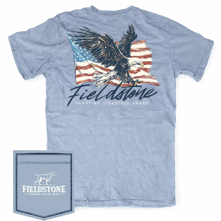 Fieldstone Red, White, & Talons (R959) Short Sleeve