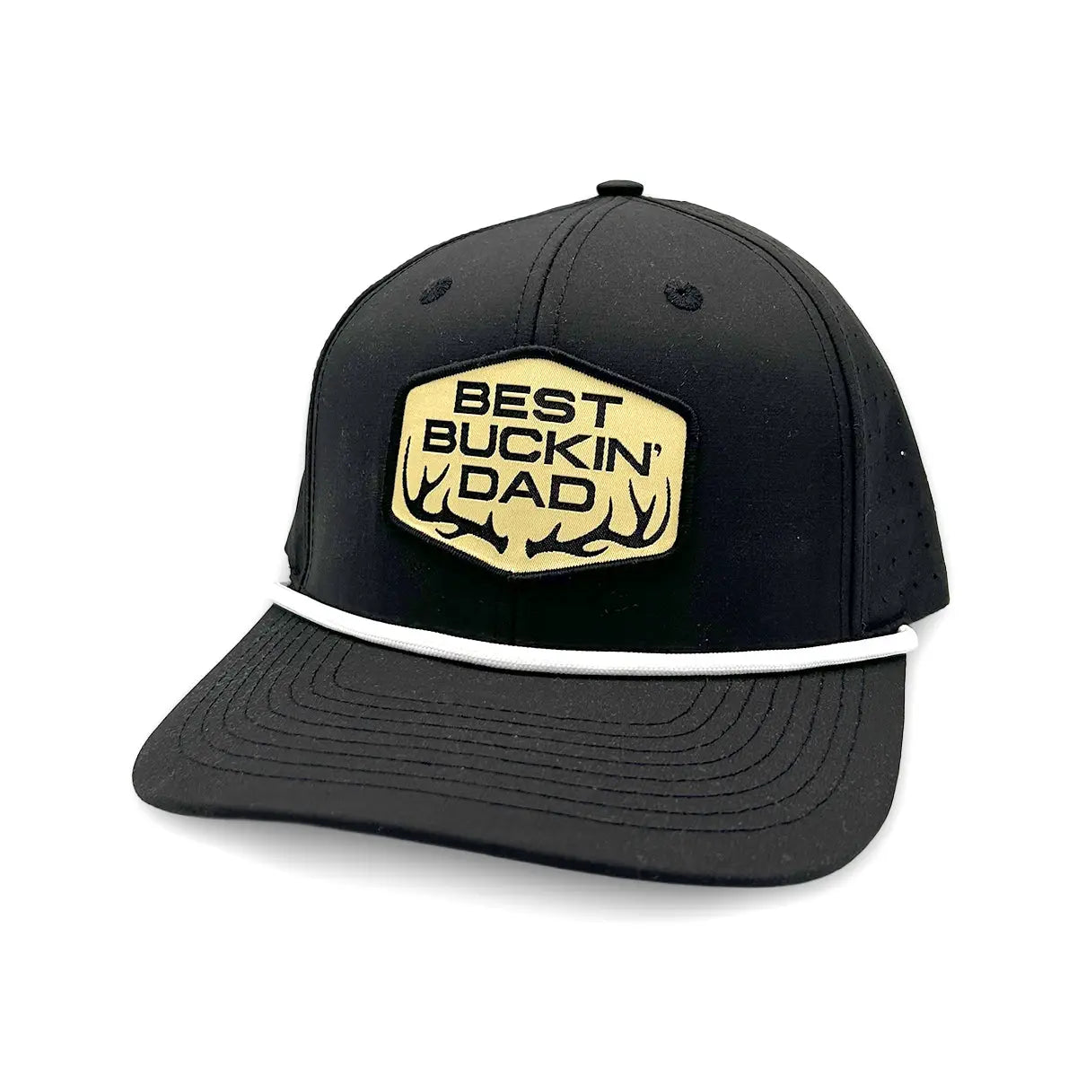 Best Buckin' Dad (Woven Patch) Hat