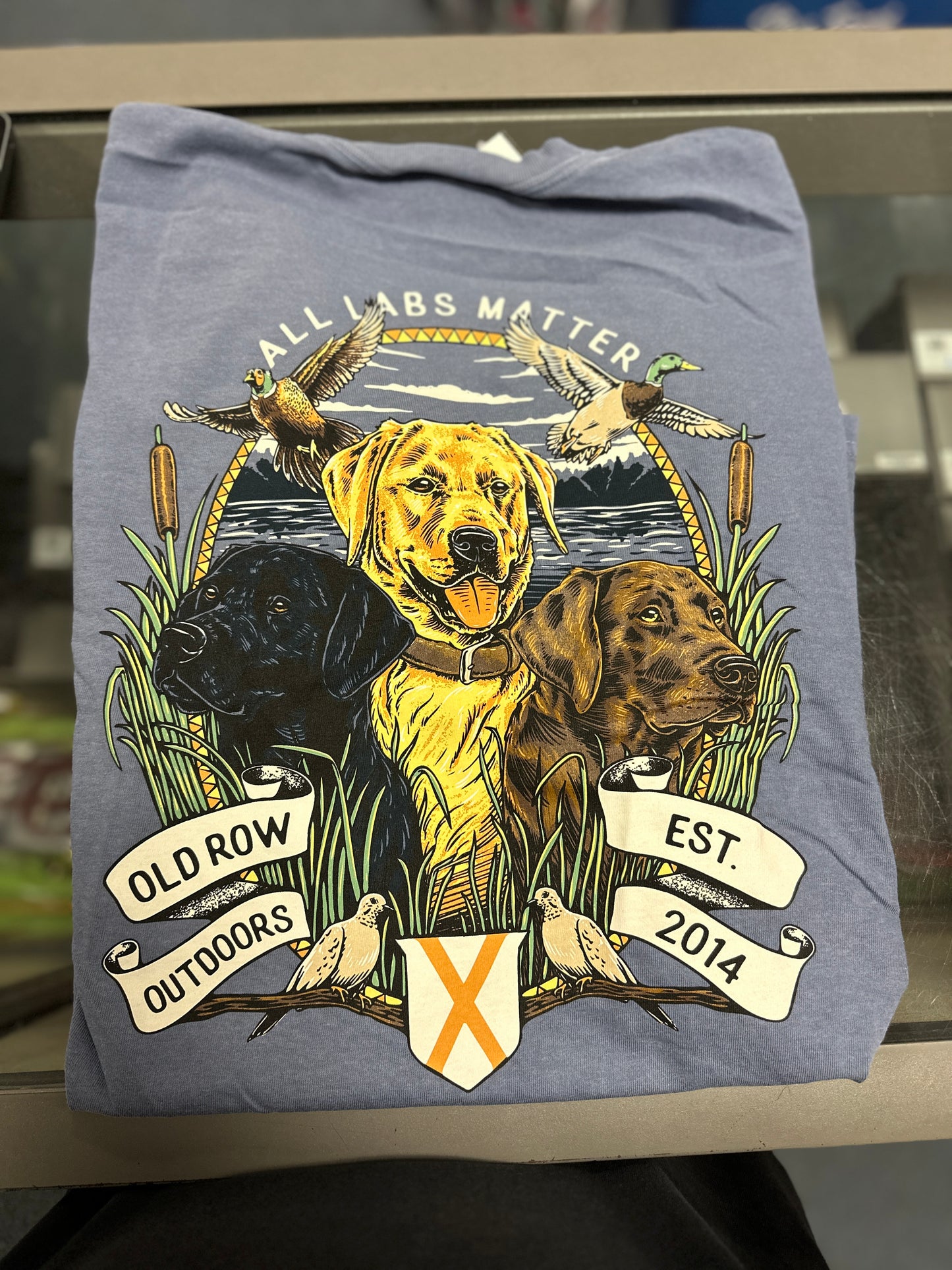 All Labs Matter Pocket Tee, Blue Jean