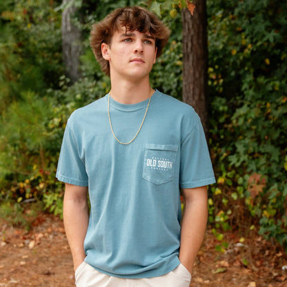 Blackout Camo Logo Short Sleeve, Ice Blue